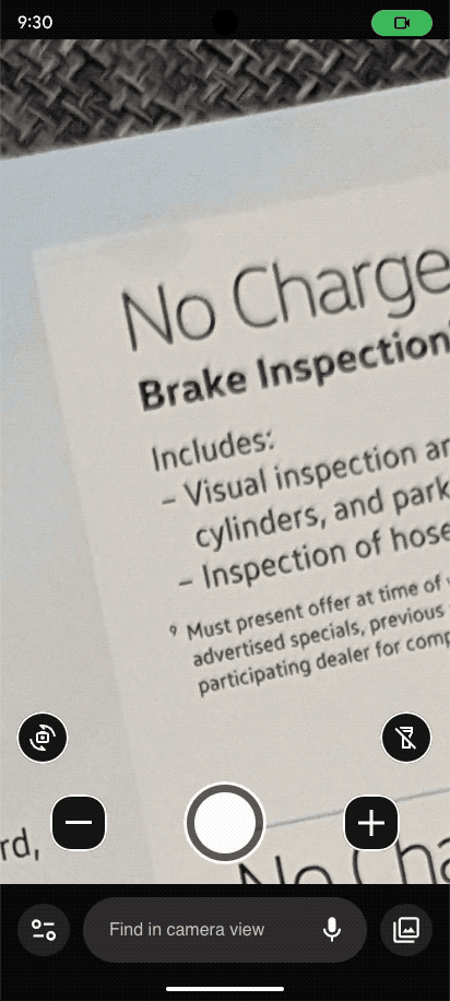Animated GIF of the Magnifier live search feature in action.
