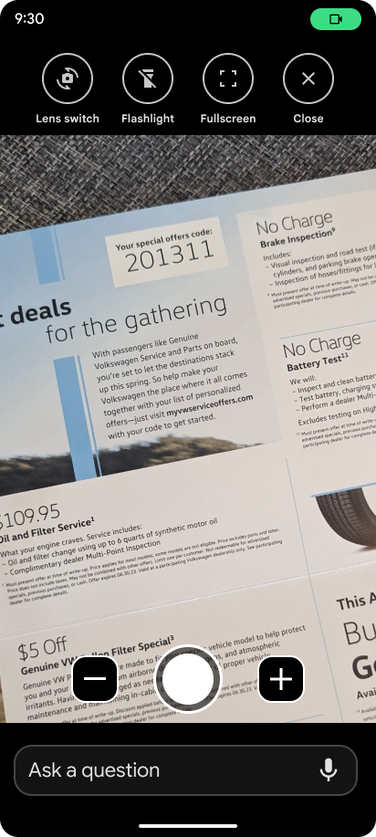 Wireframe with controls in a different layout.