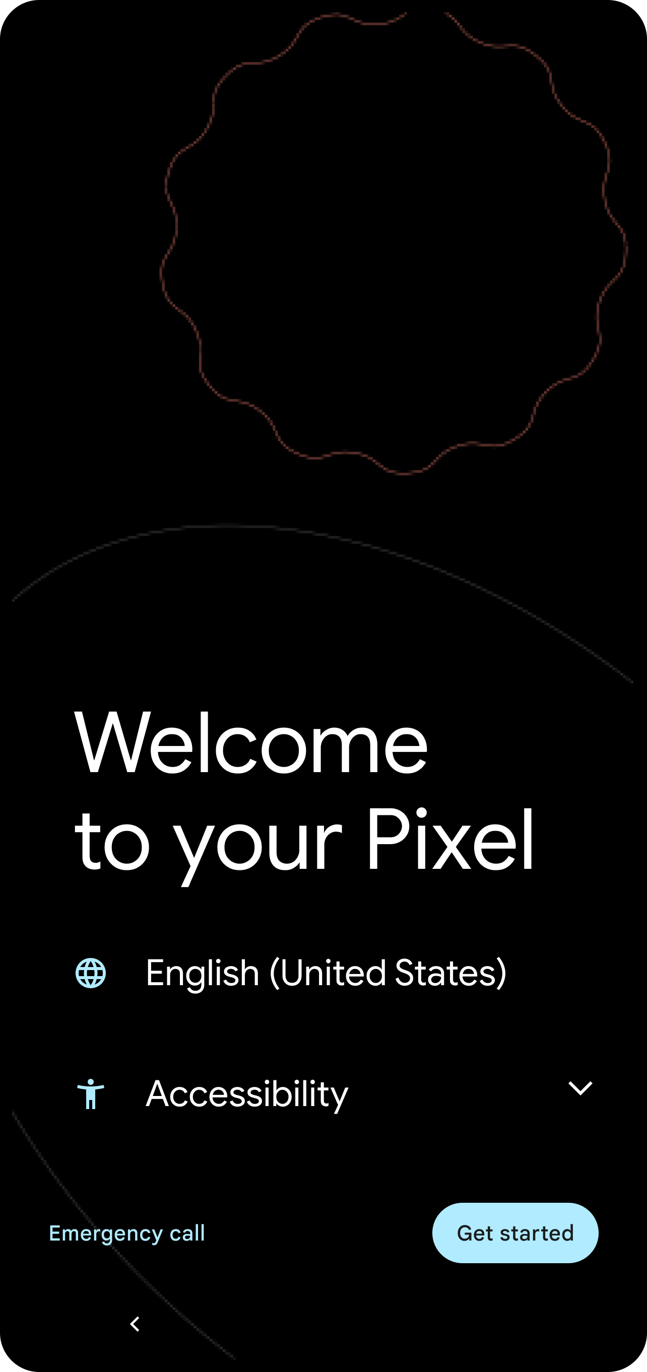 Simple View setup screen 1
